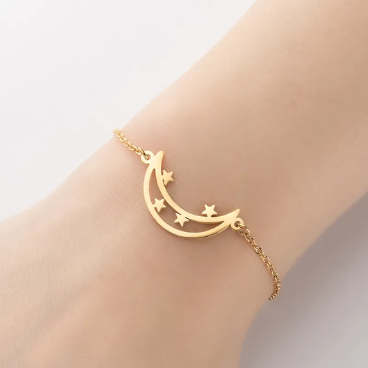 Bracelet Lune étoilée