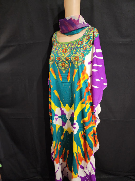 Boubou + Foulard Polyester