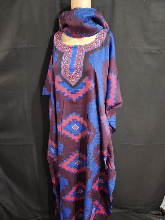 Boubou + Foulard Polyester