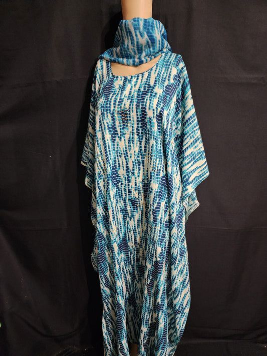 Boubou + Foulard Polyester